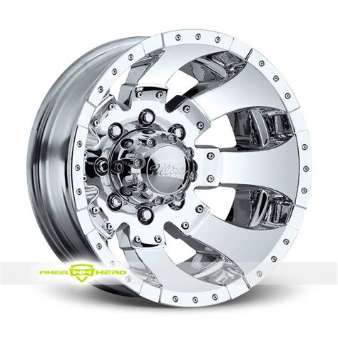 Ultra 23 Goliath Dually Front Chrome Wheels For Sale For More Info