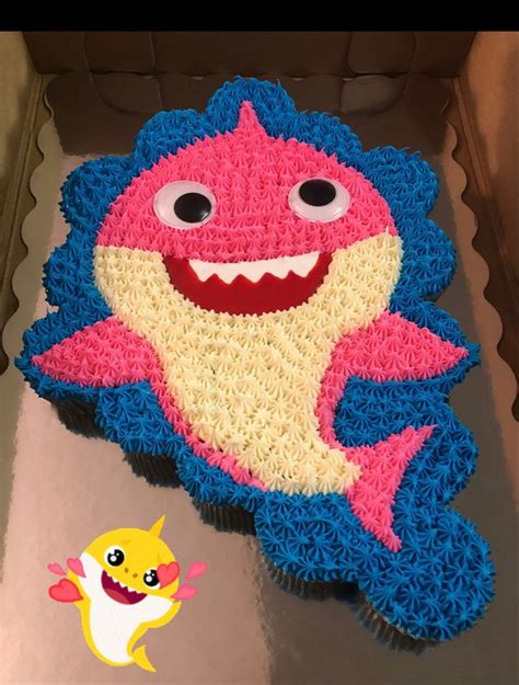 Baby Shark Cupcake Cake Shark Themed Birthday Party Shark Theme