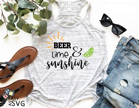Beer Lime Sunshine Svg Summer Party Svg Cute Drinking Svg Etsy Canada