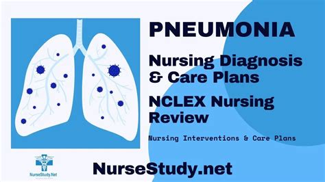 Pneumonia Nursing Diagnosis And Nursing Care Plan Nursestudynet