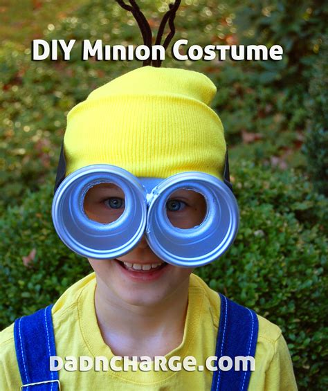 Diy despicable me minion goggles kids craft | upcycle old yogurt cups into a fun kid crafting idea inspired by your favorite characters. DadNCharge: DIY Minion Costume