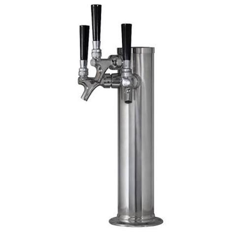 Triple Tap Beer Tower For Kegerator With Taps C508 Taps Towers And