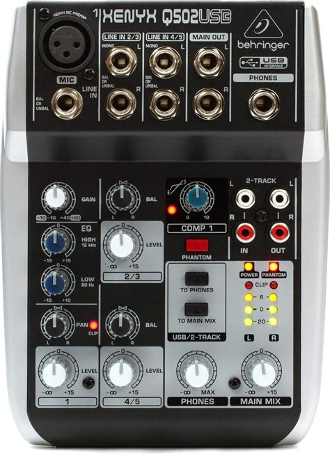 Buy Behringer Q Usb Premium Input Bus Mixer With Xenyx Mic Preamp