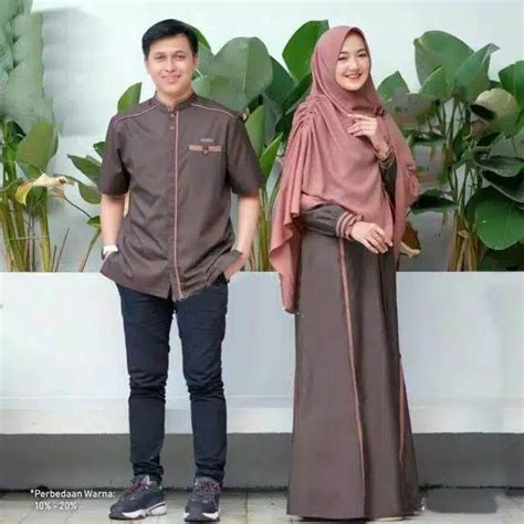 Jual Baju Couple Dress Wanita Muslim Syari Terbaru Gamis Pasangan Keluarga Terlaris Baju Couple