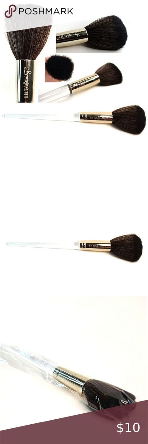 Ulta Beauty Makeup Brush With Clear Handle And Gold Ferrule In 2022