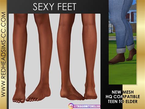 Redhead Sims Cc Sexy Feet New Mesh Compatible With Hq Mod Sims Nails Sims New Sims