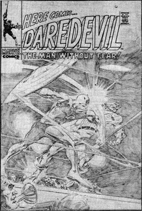 The Original Gene Colan Cover Artwork For Daredevil 43 This Cover Was