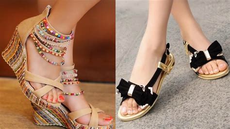 New Flat Sandals Designs Ladies Fancy Flat Sandals Designs For Ladies