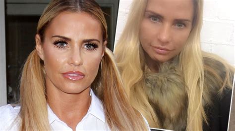 Katie Price Shows Off Her Flawless Complexion As She Puckers Up For