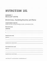 Free Nutrition Lesson Plans High School Images