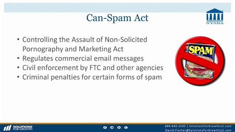 What Is The Can Spam Act Youtube