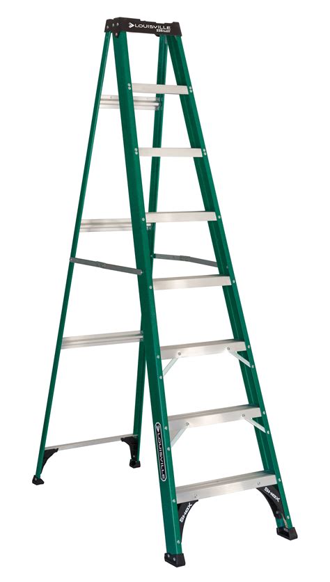 Louisville Ladder Fs4008 8 Ft Fiberglass Step Ladder Type Ii 225 Lbs