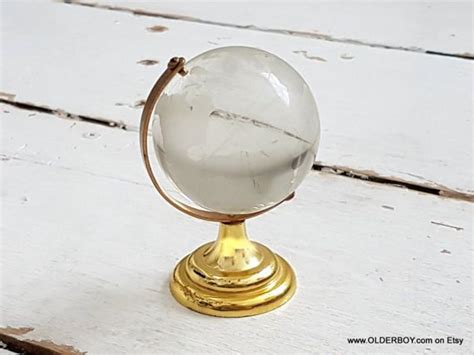 Vtg Mini Globe On Stand Small Glass Globe Decorative Table Etsy Glass Globe Mirror Table Globe