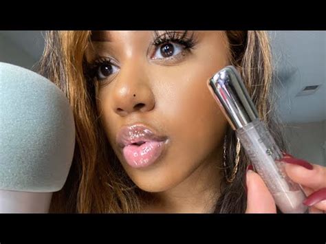 Asmr Layers Of Lipgloss Wet Mouth Sounds Kisses