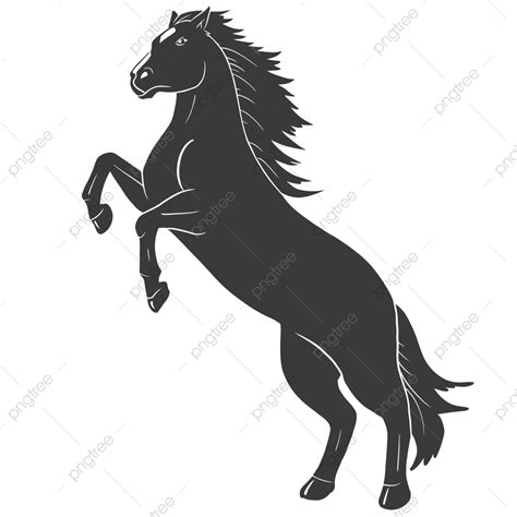 Stallion Horse Silhouette Horse Vector Stallion Horse Lover Png And