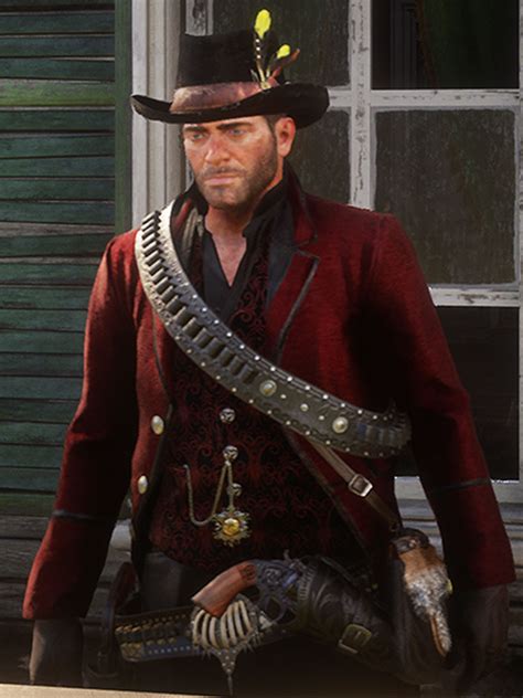 Red Dead Redemption 2 Arthur Morgan Maroon Coat Hjacket