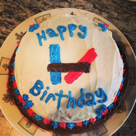 This cake was a very last minute order.was happy with the outcome. Twenty one pilots cake. Simple easy design. | Twenty one pilots cake, Just eat it, 12th birthday ...