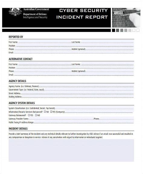 Incident Report Register Template