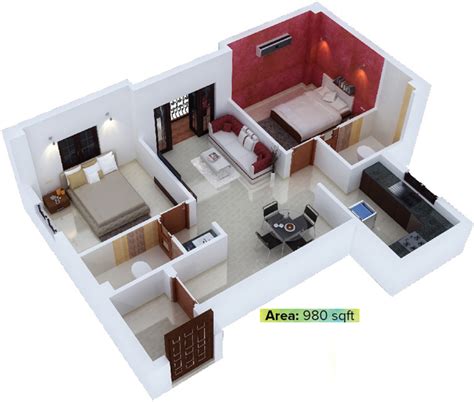980 Sq Ft 2 Bhk 2t Apartment For Sale In Jayaswathy Swathy Nest