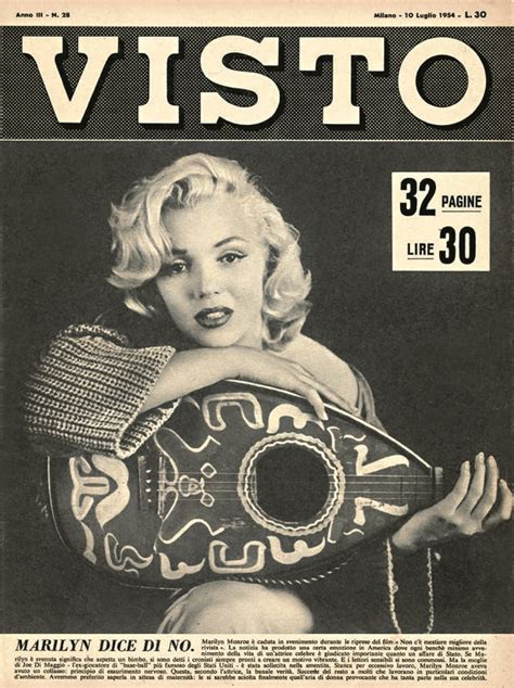 Italian Magazine Cover 1954 Marilyn Monroe Howard Hughes 20th Century Fox Classic Hollywood