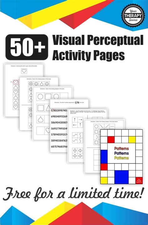 50 Visual Perceptual Activity Pages Your Therapy Source Visual