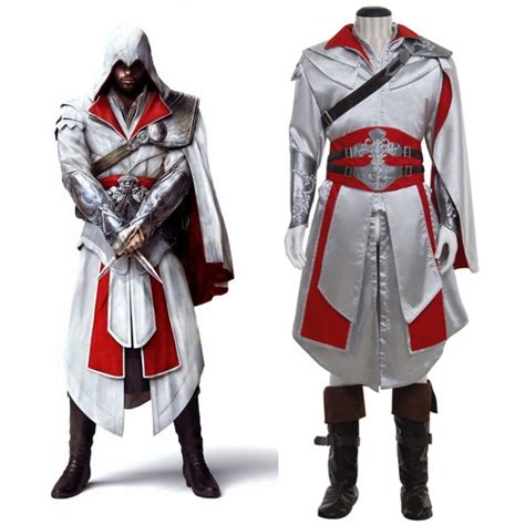Costume Creed Brotherhood Ezio Auditore Di Assassin Halloween Cosplay