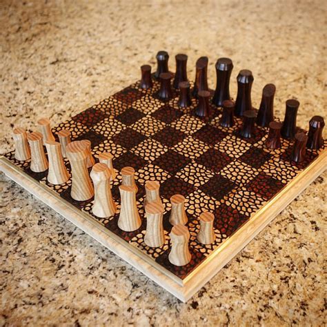 Tropical Exotic Hardwoods Chess Set By Woodbytoth Using Some Of Our