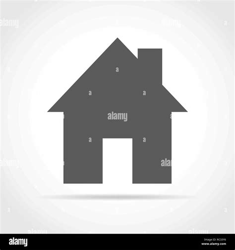 House Icon In Flat Design Vector Illustration Black House Sign
