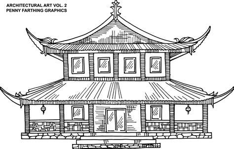Architecture Scale Figures Sketch Coloring Page