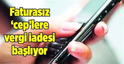 Faturasız ceplere vergi iadesi başlıyor Açıksöz Gazetesi