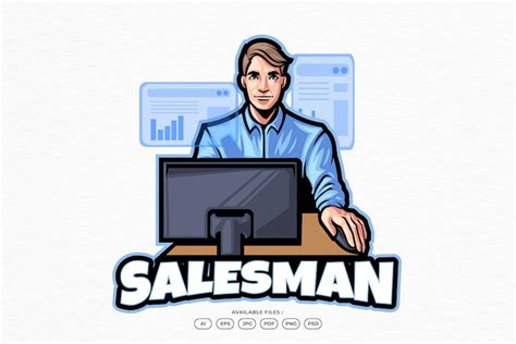 Salesman Business Logo By Yogaperdana7 On Envato Elements