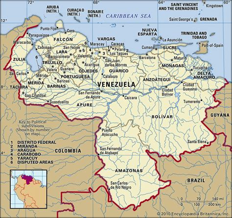 Map Of Venezuela And Geographical Facts Where Venezuela Is On The