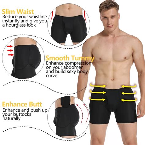 Pin On Mens Padded Tech Panties Butt Enhancer Underwear
