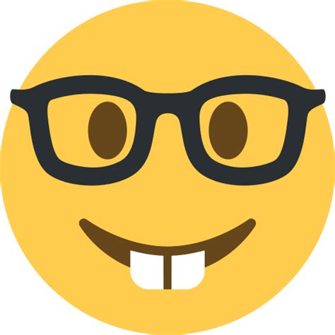 🤓 Nerd Face Emoji Nerd Emoji Geek Emoji