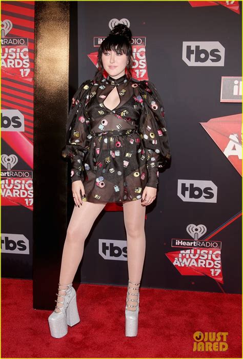 Noah Cyrus Wears Sheer Dress And Sky High Shoes At Iheartradio Music