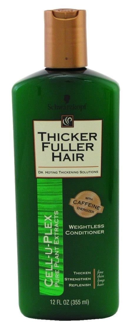 Thicker Fuller Hair Cell U Plex Pure Plant Extracts Weightless Shampoo