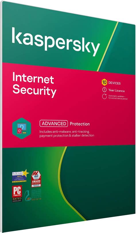 Kaspersky Internet Security 2021 10 Devices 1 Year Antivirus And