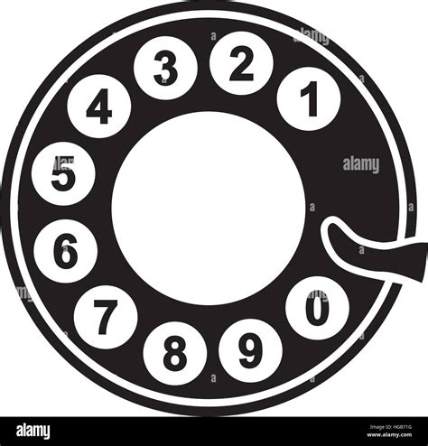 Rotary Phone Dial Stock Vector Image And Art Alamy