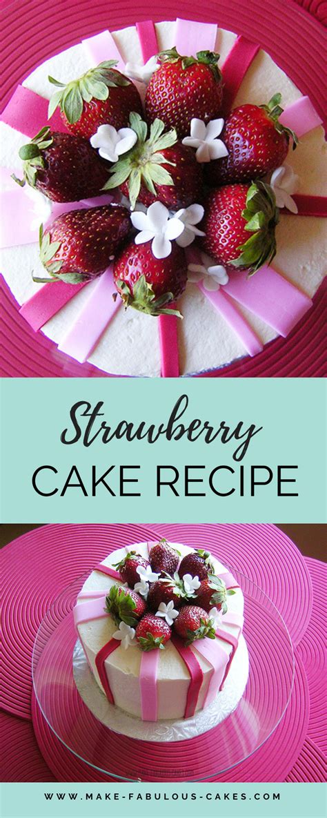 Diabetic strawberry cake from scratch : Pin on Make Fabulous Cakes Blog