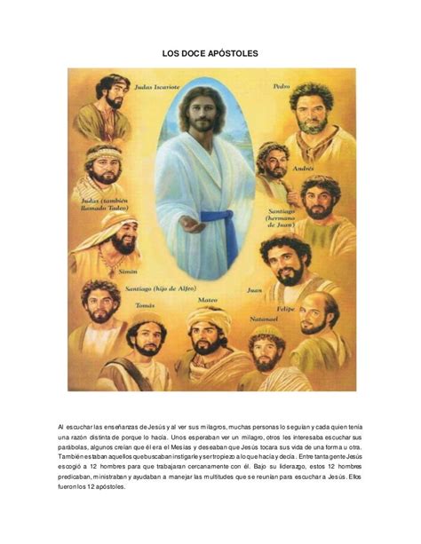 Los Doce Apóstoles Con Imagen