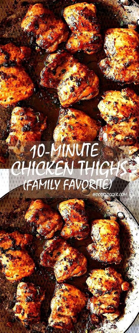 Our easy, quick boneless chicken thigh recipe. Succulent and amazingly flavorful 10-minute pan-fried boneless skinless chicken… | Boneless ...