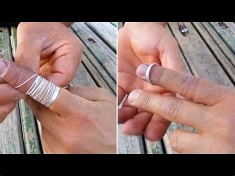 How to finger yourself step by step. Amazing trick to remove a ring that is stuck on your ...