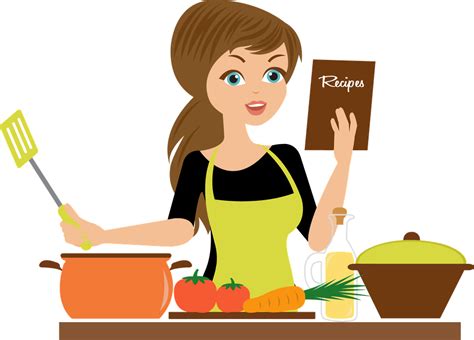 Woman Cooking In Kitchen Clipart Kitchen Ideas