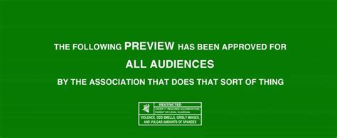 The Following Preview Had Been Approved For All Audiences By The