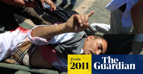 Yemeni Unarmed Protesters Killed By Loyalist Gunmen Yemen The Guardian