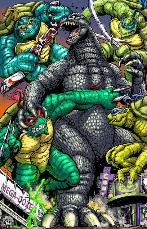 Matt Frank Godzilla With Images Tmnt Godzilla Godzilla Vs