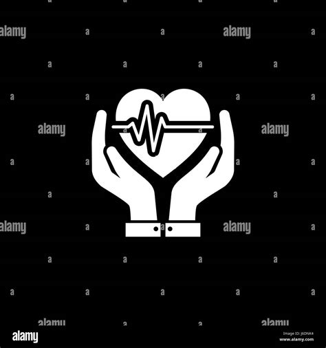 Heart Care Icon Flat Design Isolated Illustration Stock Vector Image