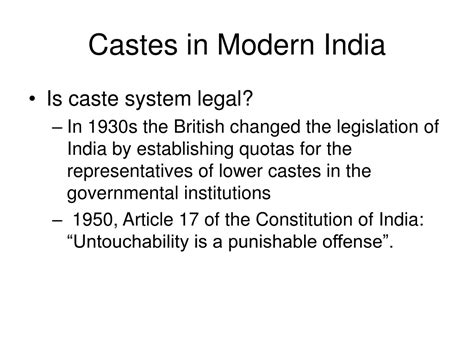 Ppt Caste System In Ancient India Powerpoint Presentation Free