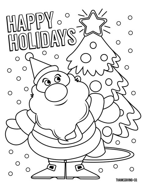 Free Christmas Coloring Sheets For Kids Coloring Christmas Pages