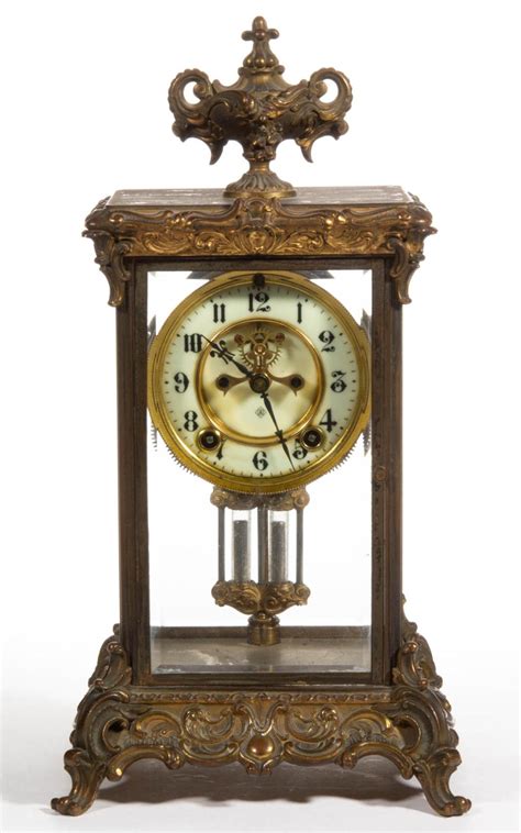 Sold At Auction Ansonia Marquis Crystal Regulator Clock